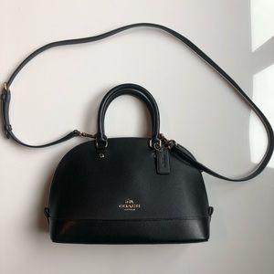 Coach mini Sierra domed black purse